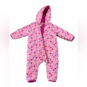 Hatley Babys Precious Hearts Mini Winter Bundler Pink 18-24 months
